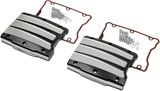 PERFORMANCE MACHINE (PM) Rocker Box Cover - Scalloped - Platinum Cut - Twin Cam 0177-2021-BMP