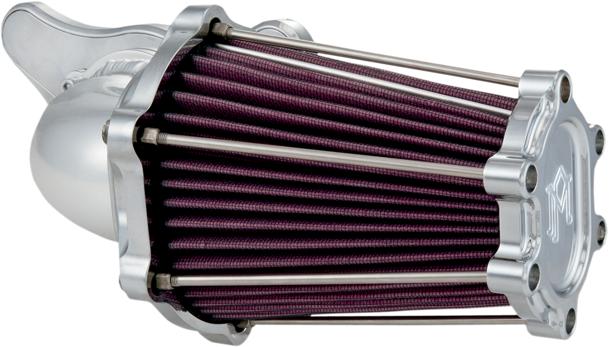 PERFORMANCE MACHINE (PM) Fast Air Intake Cleaner - Chrome 0206-2049-CH