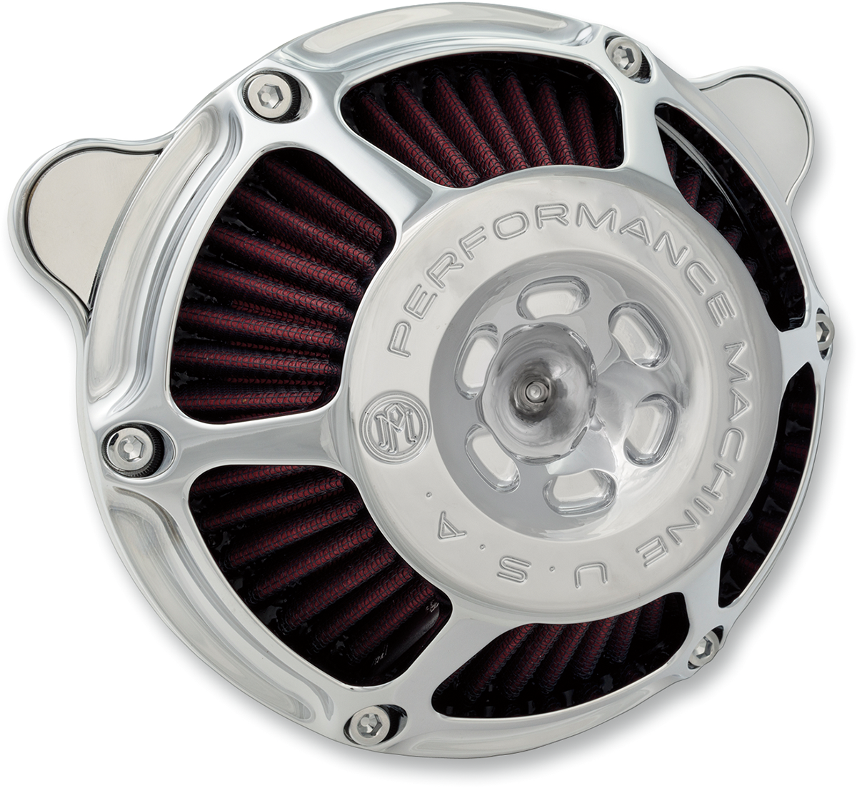 PERFORMANCE MACHINE (PM) Max HP Air Cleaner Kit - Chrome 0206-2078-CH