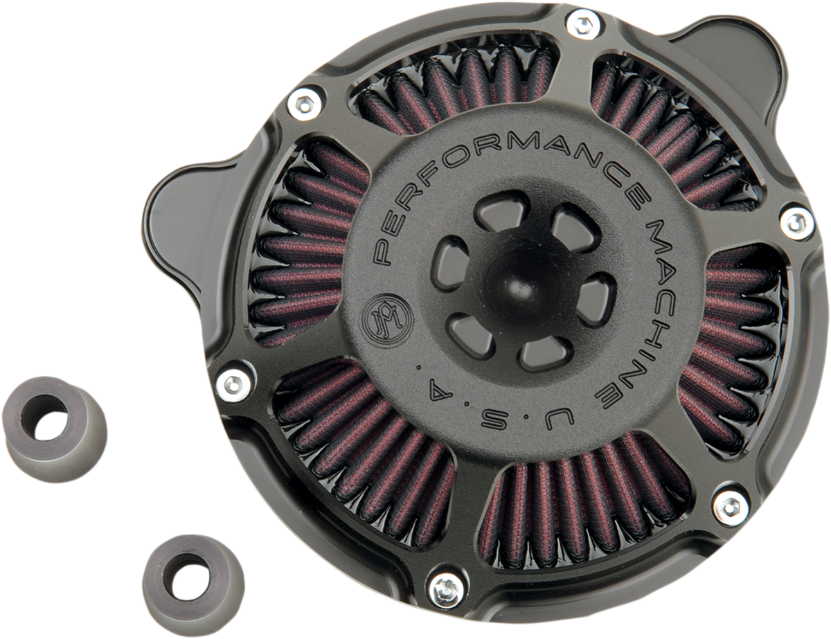 PERFORMANCE MACHINE (PM) Max HP Air Cleaner Kit - Black Ops* 0206-2078-SMB