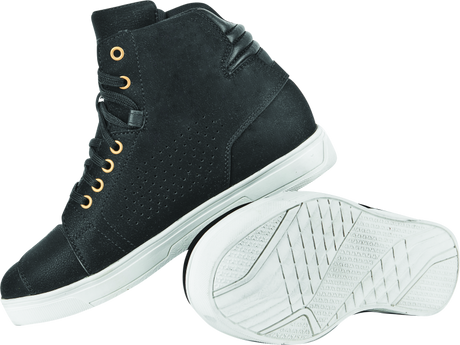 Speed and Strength Mad Dash Leather Shoes Black/White Womens - 8 - Cycle City Outdoors