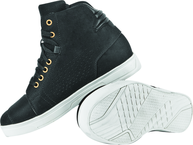 Speed and Strength Mad Dash Leather Shoes Black/White Womens - 8 - Cycle City Outdoors