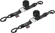 Powertye Mfg. 28622-S Tie-Down Straps - Cam Buckle - Latch Hook - 1-1/2" x 5-1/2' - Black | Adventure/ATV/UTV