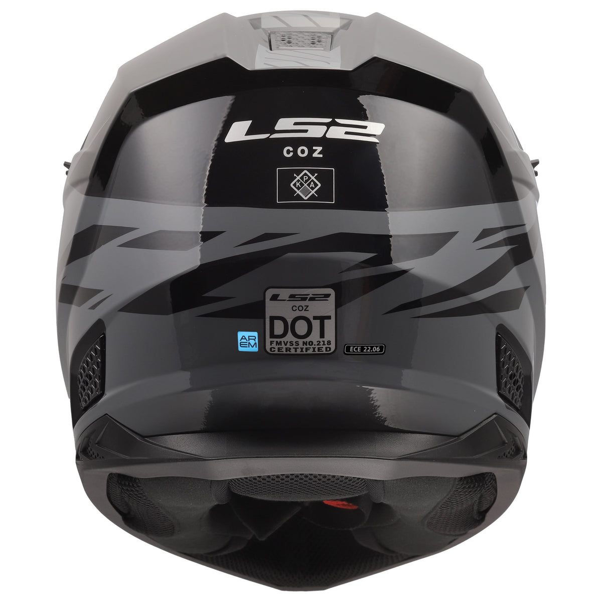 LS2 Coz Roar Motocross Helmet | Gloss Black | Multi-Color | XS–3XL | 706-1221