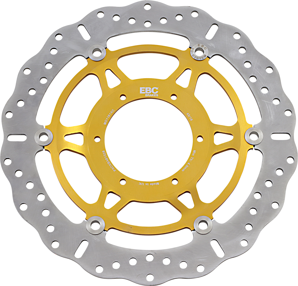 EBC Pro-Lite XC Contour Brake Rotor, Front - MD1161XC (Honda RVT1000R RC51 / CBR1000RR 2000–2007)