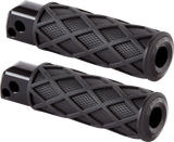 ARLEN NESS Diamond Footpegs - Passenger - Black 400-053