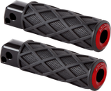 ARLEN NESS Diamond Foot Pegs - Passenger - Red 400-060