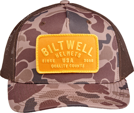 BILTWELL Bark Hat - Camo Brown 8002-2041-00