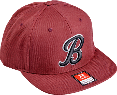 BILTWELL Script B Hat - Maroon 8002-4040-00