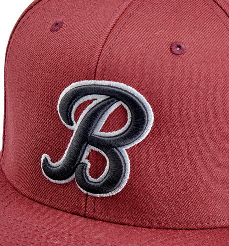 BILTWELL Script B Hat - Maroon 8002-4040-00