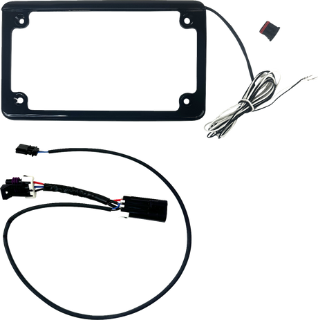 CUSTOM DYNAMICS Lighted License Plate Frame - Gloss Black - Maverick CD-LPF-MAVX3