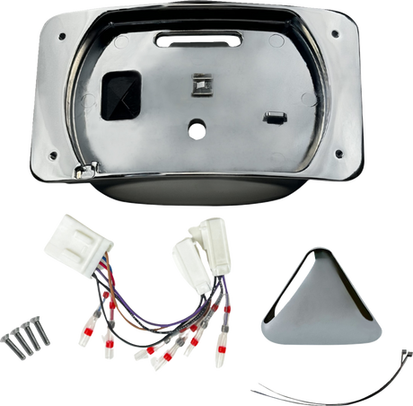 CUSTOM DYNAMICS Taillight Eliminator/License Plate Mount - Chrome CD-ELIM-TL-C