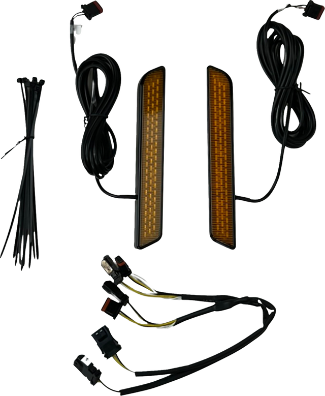 CUSTOM DYNAMICS LED Fork Reflector - Amber CD-FORK-LRST-AB