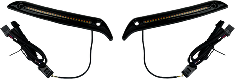 CUSTOM DYNAMICS LED Windshield Trim - Gloss Black CD-LRST-WT-B