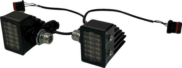 CUSTOM DYNAMICS LED Turn Signals - Front - Gloss Black CD-LRST-FTS-B