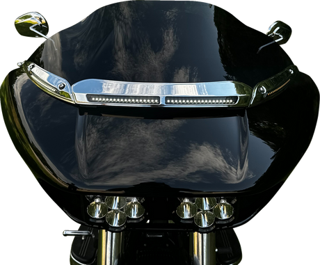 CUSTOM DYNAMICS LED Windshield Trim - Chrome CD-RG-CV-W-C