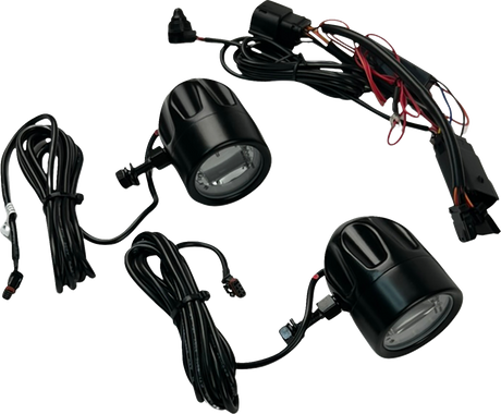 CUSTOM DYNAMICS LED Fog Light - Halo - Black PB-FOG-23-B