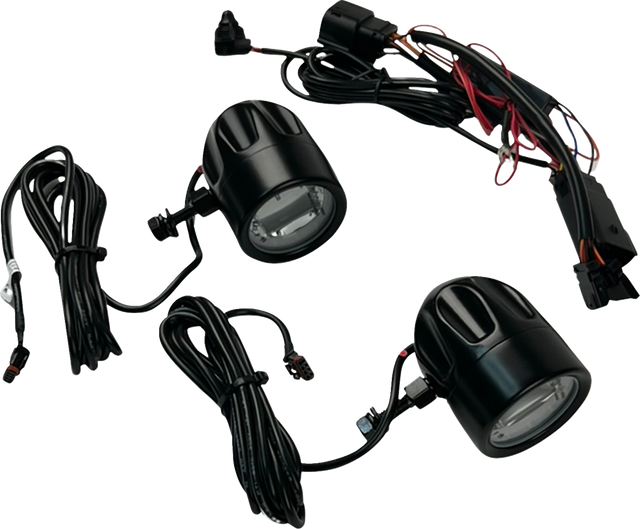 CUSTOM DYNAMICS LED Fog Light - Halo - Black PB-FOG-23-B
