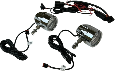 CUSTOM DYNAMICS LED Fog Light - Halo - Chrome PB-FOG-23-C