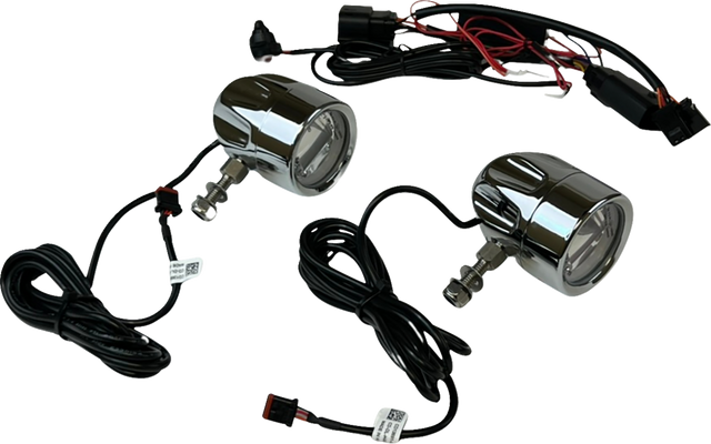 CUSTOM DYNAMICS LED Fog Light - Halo - Chrome PB-FOG-23-C