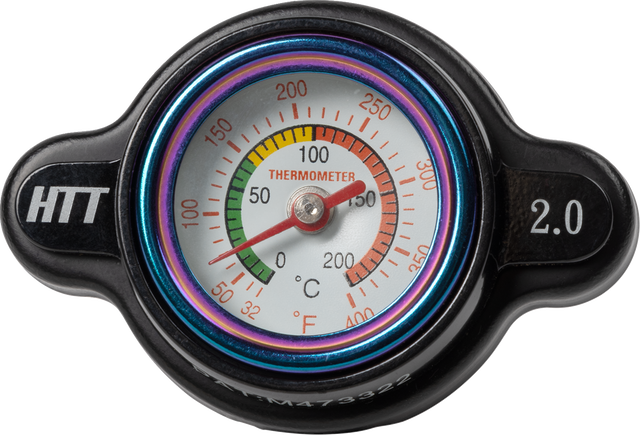 MOOSE RACING Radiator Cap with Temperature Gauge - Yamaha/Kawasaki I15-6202B - Cycle City Outdoors