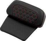 SADDLEMEN Chopped Tour Pak Pad - Honeycomb - Red Stitching - FLH/FLT '14-'24 814-07C-HC-RED