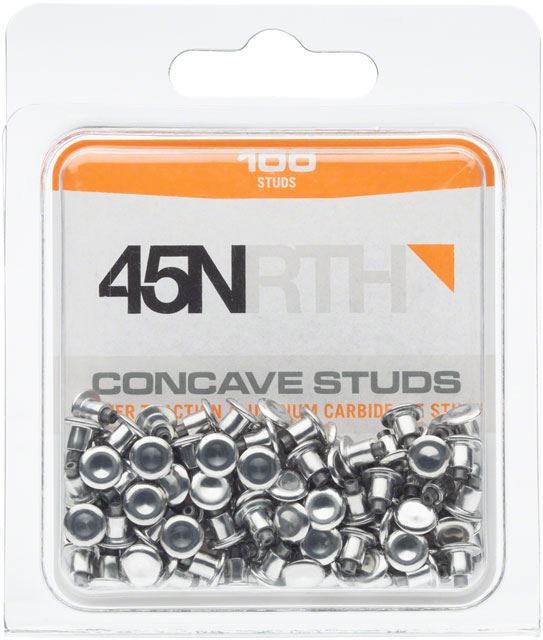 45NRTH Concave Carbide Aluminum Tire Studs | Pack of 100 | Replacement Studs for Studded Tires