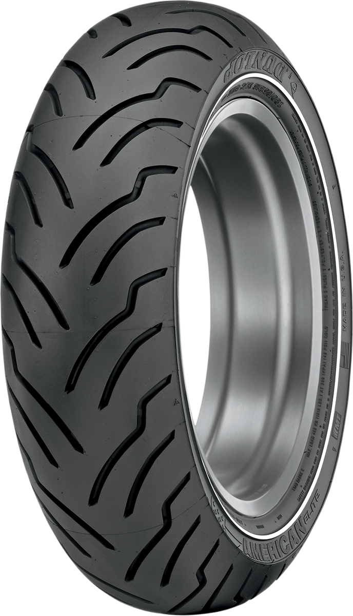 DUNLOP Tire - American Elite - Rear - MT90B16 - Narrow Whitewall - 74H 45131814 - Cycle City Outdoors