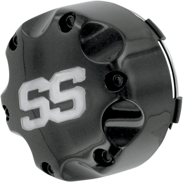 ITP Center Cap - Replacement/Wheel - SS112 - Black with Silver Lettering - 4/115 B110SS