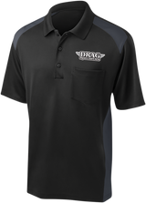 THROTTLE THREADS Drag Specialties Polo Shirt - Black/Charcoal - 2XL DRG30CS416BCH2X - Cycle City Outdoors