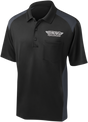 THROTTLE THREADS Drag Specialties Polo Shirt - Black/Charcoal - 2XL DRG30CS416BCH2X - Cycle City Outdoors
