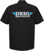 THROTTLE THREADS Drag Specialties Shop Shirt - Black - 3XL DRG31ST24BK3X - Cycle City Outdoors