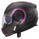 LS2 Horizon II Modular Helmet | Arch | Matte Titanium/Pink | XS–3XL | 902-3151