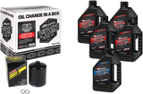MAXIMA RACING OIL Sportster Synthetic 20W-50 Oil Change Kit - Black Filter 90-119015PB