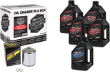 MAXIMA RACING OIL Sportster Synthetic 20W-50 Oil Change Kit - Chrome Filter 90-119015PC