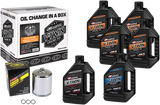 MAXIMA RACING OIL Evolution Mineral 20W-50 Oil Change Kit - Chrome Filter 90-069016PC