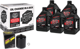 MAXIMA RACING OIL Quick Change M8 Synthetic 20W-50 Oil Change Kit - Black Filter 90-129015PB