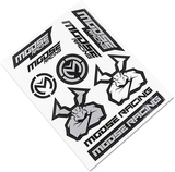 MOOSE RACING S2 Decal - Moose Racing - Black/Silver 4320-2205 - Cycle City Outdoors