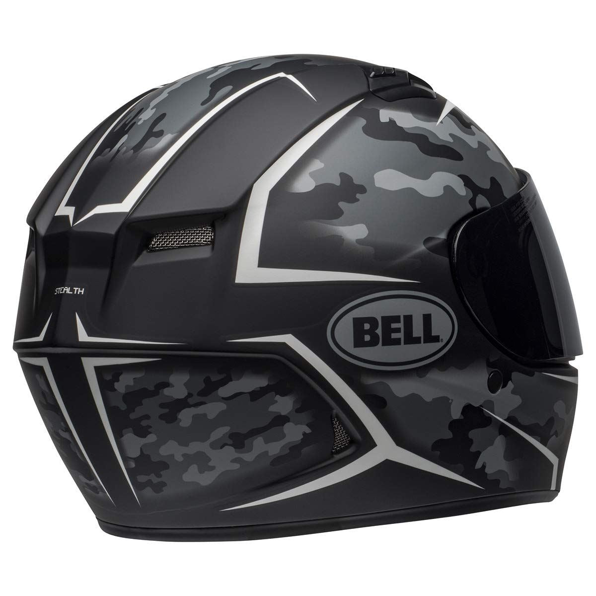 Bell - Qualifier Full Face Helmet - Stealth Camo - Black/Grey/White - XL (Open Box)