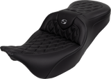 SADDLEMEN Roadsofa* Seat - with Backrest - Dark Gray Stitch - FL '08-'23 808-07B-182B2