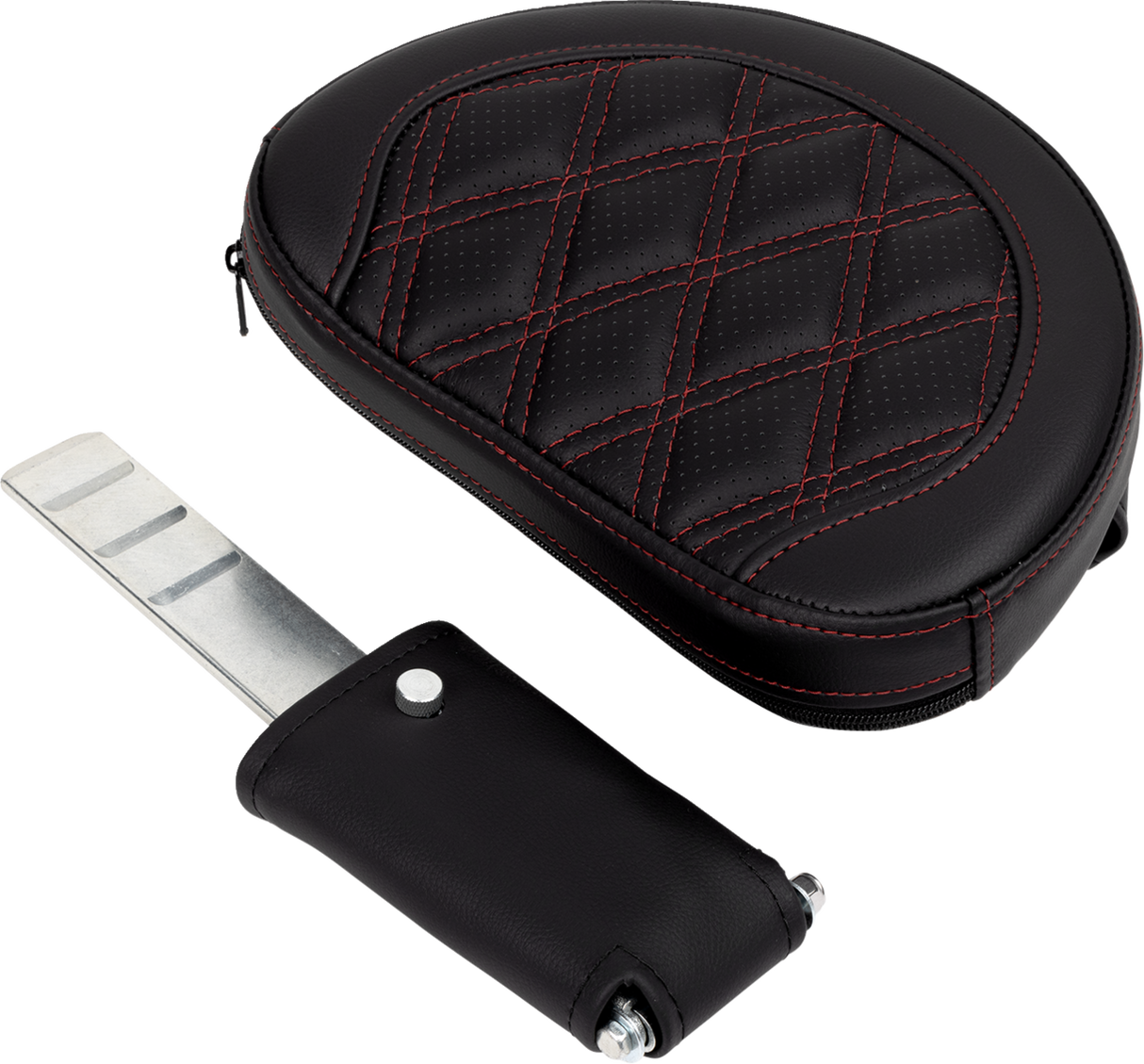 SADDLEMEN Roadsofa* Seat - with Backrest - Wine Berry Stitch - FL '08-'23 808-07B-182B8
