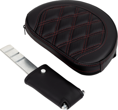 SADDLEMEN Roadsofa* Seat - with Backrest - Wine Berry Stitch - FL '08-'23 808-07B-182B8