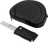 SADDLEMEN Roadsofa* Seat - with Backrest - Carbon Fiber - Black Stitch - FL '08-'19 808-07B-185B0