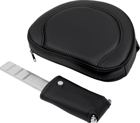 SADDLEMEN Roadsofa* Seat - with Backrest - Carbon Fiber - Black Stitch - FL '08-'19 808-07B-185B0
