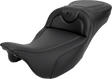 SADDLEMEN Roadsofa* Extended Reach Seat - Carbon Fiber - Black Stitch - without Backrest - FL '08-'23 808-07B-18600