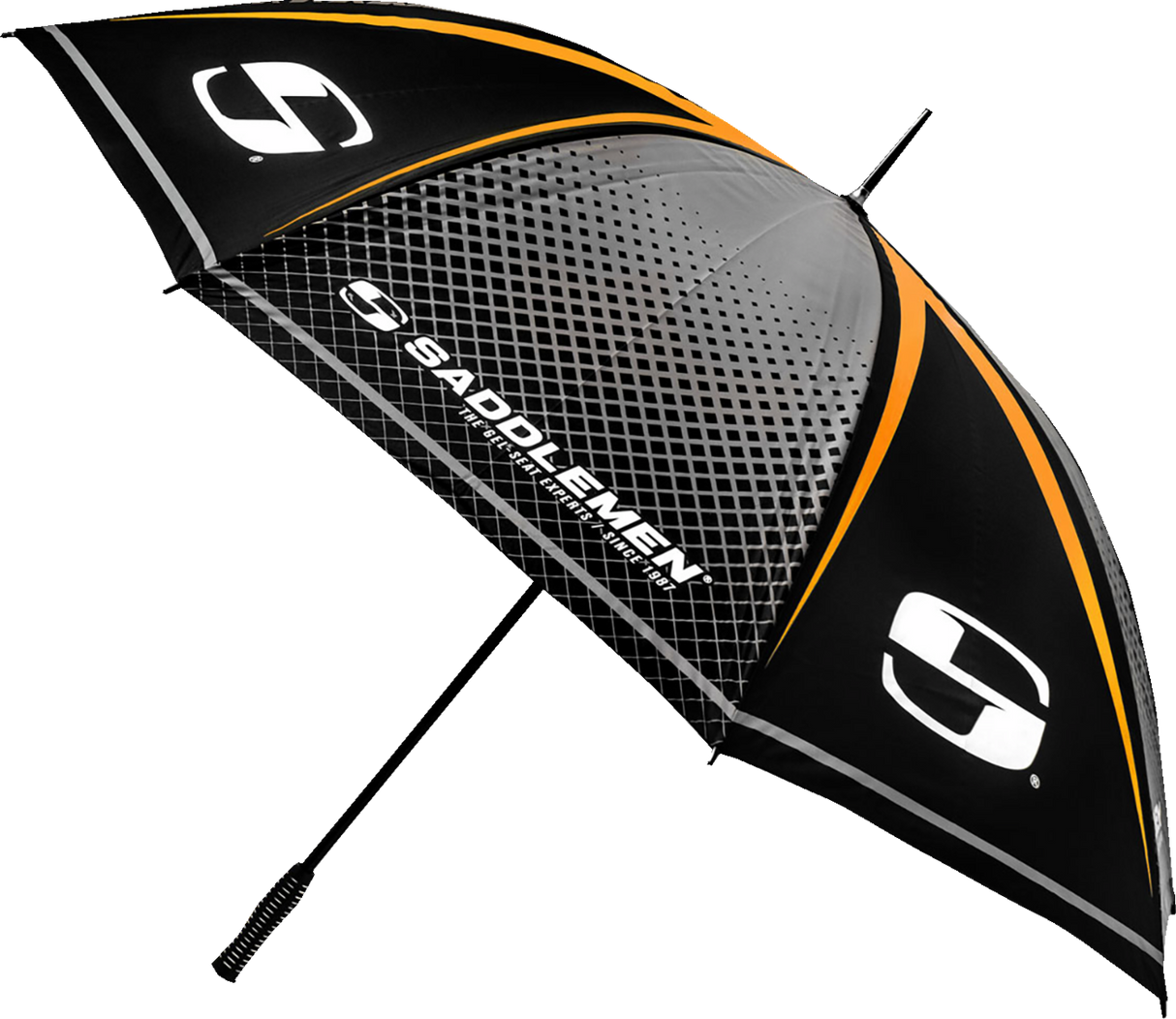SADDLEMEN Umbrella - Black/Gray/Orange 9501-0292