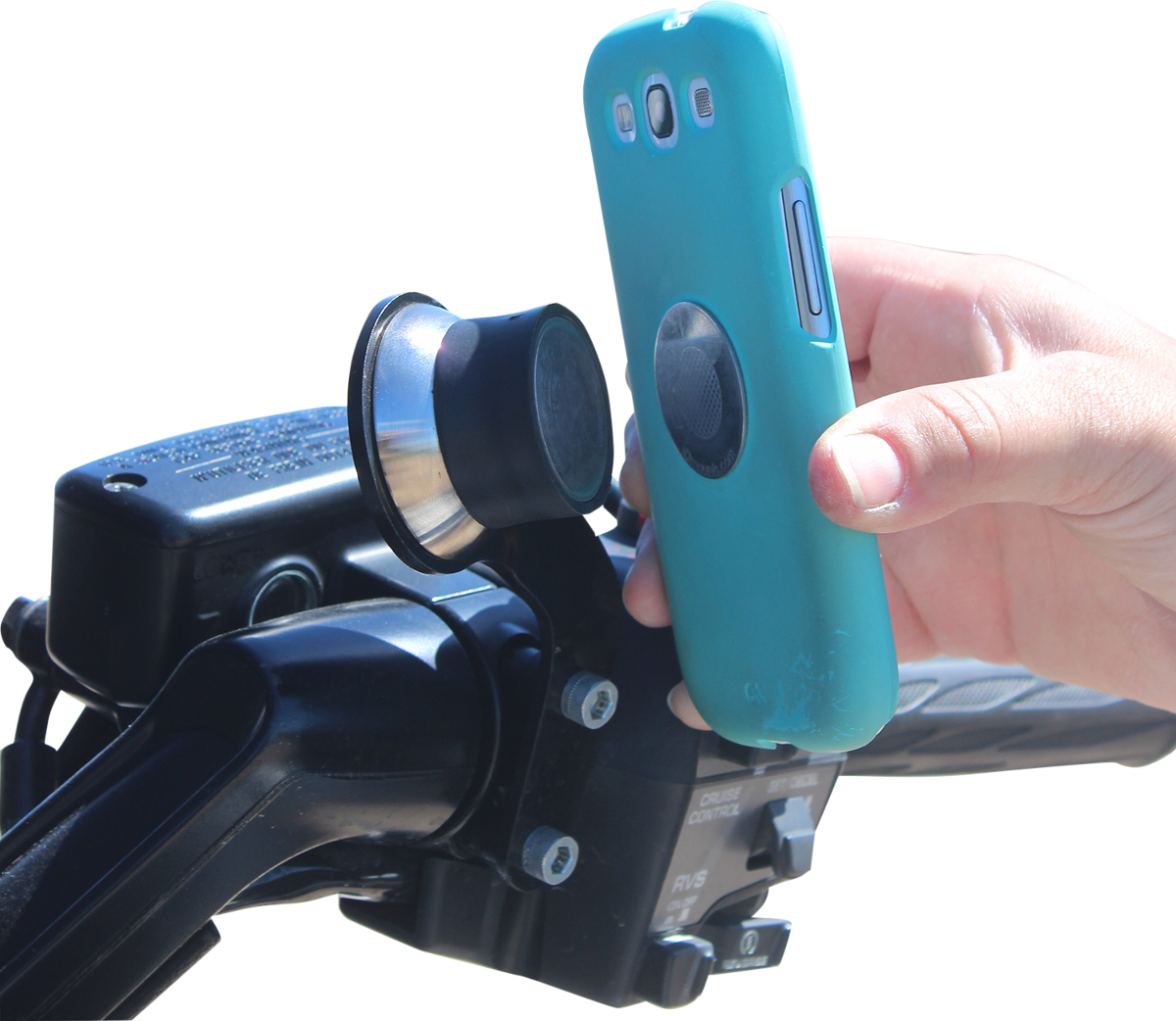 KLOCK WERKS Handlebar Mount - iOmount* - Right - GL1500 - Black KWD-06-0386