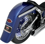 KLOCK WERKS Benchmark 4" Stretched Rear Fender - Smooth - Steel - For Custom Application KWF-02-0401