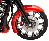 KLOCK WERKS Level Fender Kit - Front - Black - 16"-19" KWF-01-0112-2014