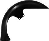 KLOCK WERKS Level Front Fender Kit - For Raked Frames - Black - Steel - 26" KWF-01-0250